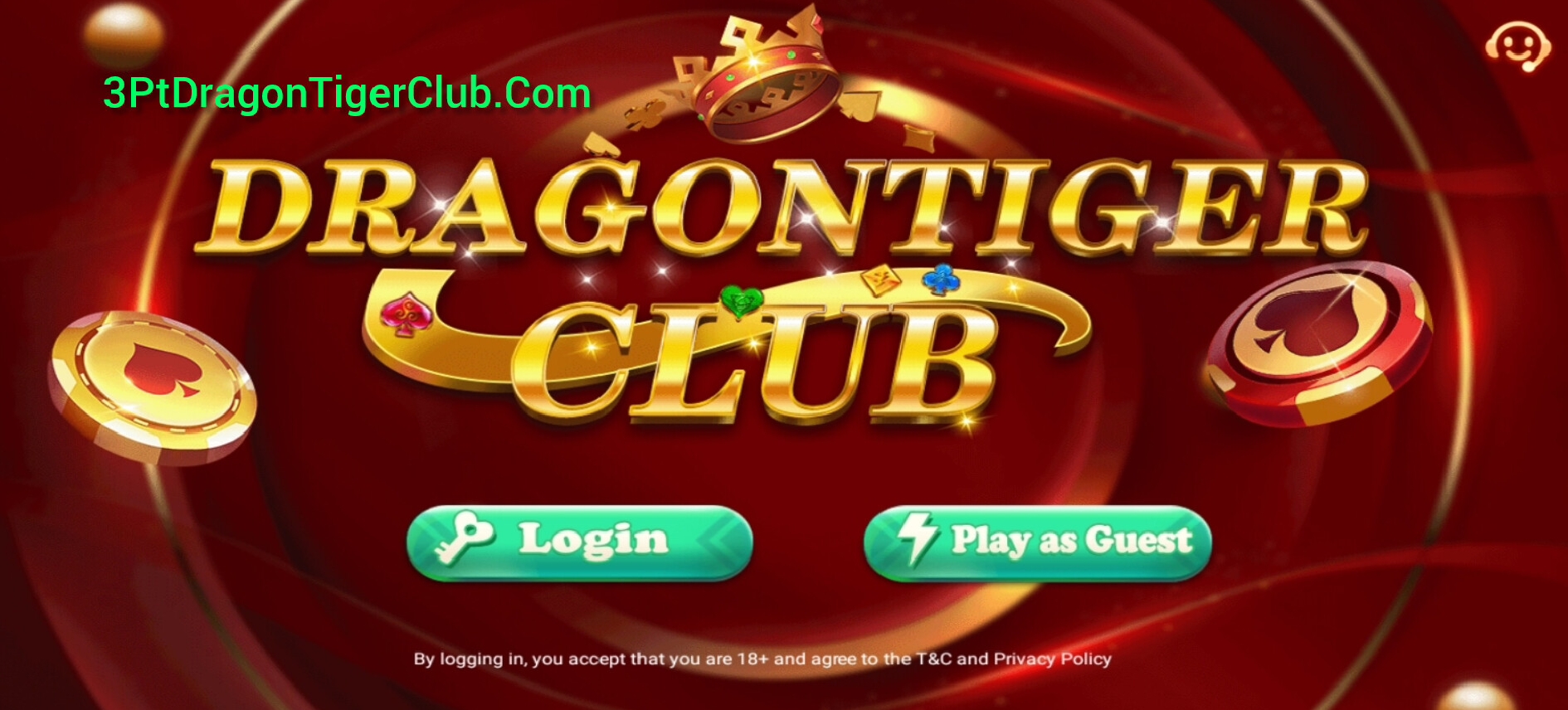 Dragon Tiger Club interface
