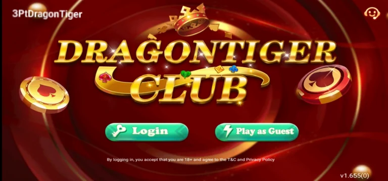 Dragon Tiger Club Game Interface