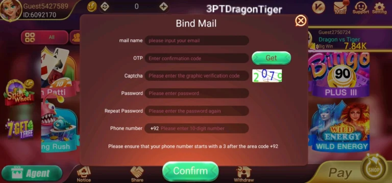 How to Register in Dragon Tiger Club