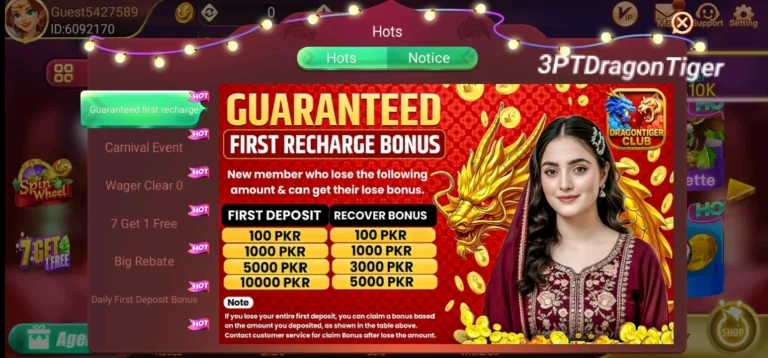 Welcome Bonus Dragon Tiger Club