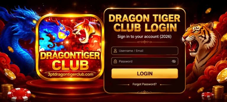 Dragon Tiger Club Login Interface
